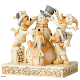 Mickey Minnie Pluto Donald & Snowman "Fab 5" H 15 cm Jim Shore 6002828 retired * laatste exemplaren