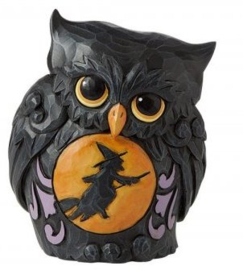 Halloween Owl Mini Figurine H9,5cm Jim Shore 6010675 retired , laatste exemplaren *