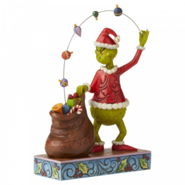 Grinch Juggling Ornaments H22cm Jim Shore 6006568 gesigneerd door Jim, laatste exemplaar