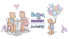 Make A Wish! - Button & Pinky Happy Birthday H12cm Jim Shore 6005124