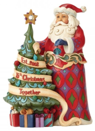 15th Christmas Together   24 cm Jim Shore  4059000 Santa Kerstman RETIRED , laatste exemplaren *