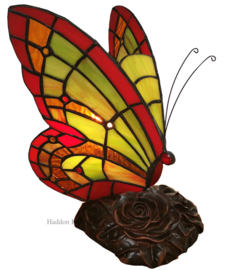 6011 * Tiffany lamp Vlinder H23cm Butterfly 