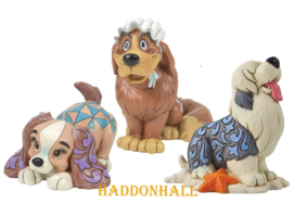 Lady, Nana & Max - Set van 3 Mini Figurines - H9cm Jim Shore