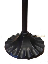 5424  Vloerlamp Zwart met  Tiffany Ø50cm Blue-Oyster