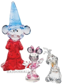 Mickey , Minnie & Olaf - Set van 3 Disney Facet Figurines