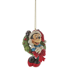 Mickey & Minnie Christmas Hanging Ornament - Set van 2 Jim Shore beelden retired *