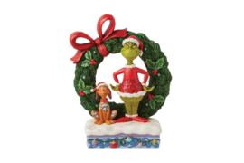 Grinch Light Up Wreath H20cm Jim Shore 6015210 *