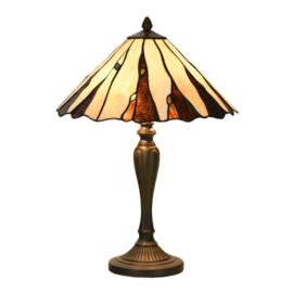 6317 * Tafellamp H53cm met Tiffany kap Ø35cm Delta