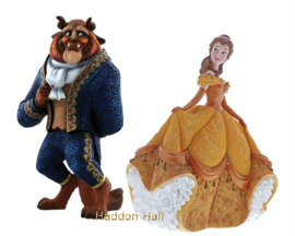Belle & The Beast Set van 2 beelden Disney Showcase retired laatste set 4058292 en 4060071