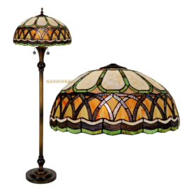 5449 * Vloerlamp Staandelamp H164cm met Tiffany kap Ø55cm Safari