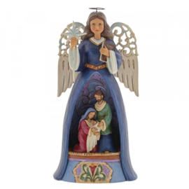 Savior For All met Verlichting  * 26cm Jim Shore Engel uit 2017  4060271  Nativity Angel retired