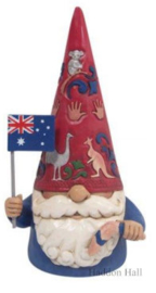 Polish & Australian Gnomes H13,5cm - Set van 2 Jim Shore beelden retired *