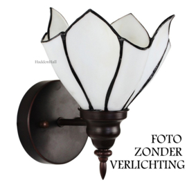 6187 * Wandlamp met Tiffany kap Ø17cm Lotus White