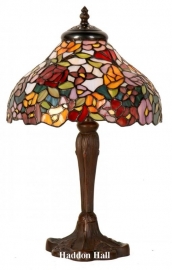 1130 Tafellamp Tiffany H40cm Ø26cm Milflores