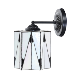 8409 Wandlamp Moonlight met Tiffany kap Ø20cm Art Deco French
