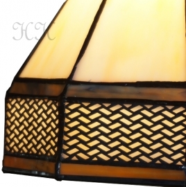 5819 *  Hanglamp met 2 Tiffany kappen Ø18cm  Wall Deco