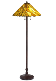8444 Vloerlamp Bruin 3xE27 met Tiffany kap Ø50cm Jade