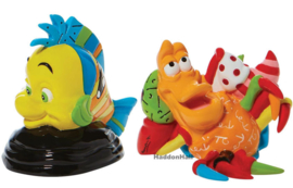 Flounder & Sebastian Set van 2 Figurines H8cm Disney by Britto