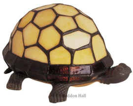 Tiffany lamp "Schildpad" B22cm Ivoor *