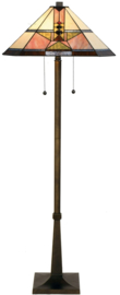 5781 ' Vloerlamp Bruin H159cm 48x48cm Schuitema