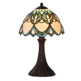 6334 *Tafellamp H41cm  met Tiffany kap Ø25cm Alphonse