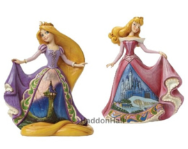 Castle Dress - Set van 2 - Rapunzel & Aurora- Jim Shore retired *