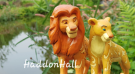 Lion King SIMBA & NALA "Love at Pride Rock" H 15cm 4040432 Disney Traditions retired *