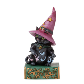 Pint Cat on Book "To Cute to Spook" H14,5cm Jim Shore 6016645 , retired.