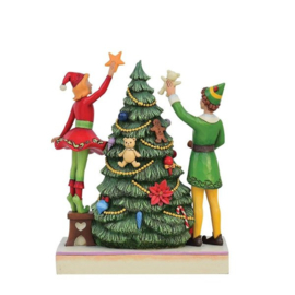 Elf - "Treat Every Day like Christmas" - Buddy with Jovie H23cm Jim Shore 6013939 *