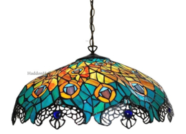 6067 * Hanglamp Tiffany Ø56cm Les Paons