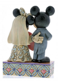 MICKEY & MINNIE "Two Souls, One Heart " Wedding pair H 17cm Jim Shore 4059748 *