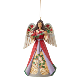 Christmas Angel with Cardinals Ornament H11cm Jim Shore 6011674 * Retired