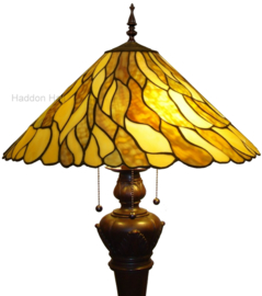 8444 Vloerlamp Bolling met Tiffany kap Ø50cm Jade
