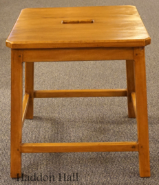 Bijzettafel Kloosterkruk H36cm 47x47cm Massief Teakhout