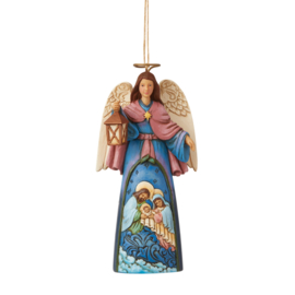 Angel with Holy Scene Ornament H11cm Jim Shore 6009455 retired