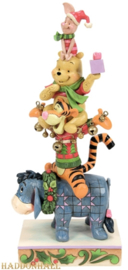 Winnie the Pooh Stacked "Friendships & Festivities" Jim Shore 6015005 * komt binnen in juli