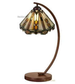 9113 Bureaulamp H57cm met Tiffany kap Ø25cm Durban