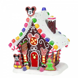 Mickey Mouse's Gingerbread House H20cm Disney Village by D56 ,  6001317
