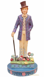 Willy Wonka with Cane Figurine H27cm + Jim Shore Base Color Ø13cm 6013719 