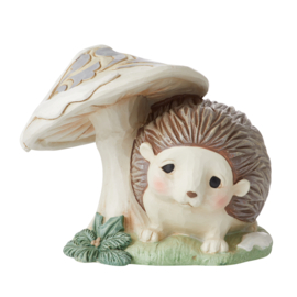 White Woodland Mini Animals H10cm  Owl Racoon Fox & Hedgehog -Jim Shore retired *