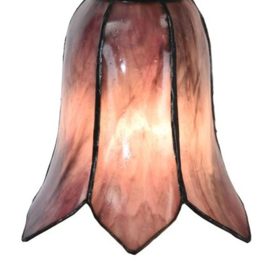 8184 * Wandlamp Spot met Tiffany kap Ø16cm Gentiaan Purple