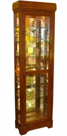 Kast VItrinekast H205cm met verlichting Massief Teakhout