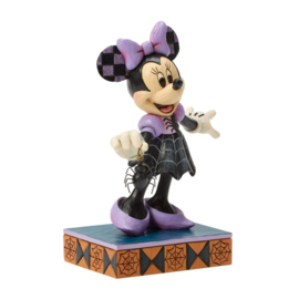 Minnie "Web-Tastic Halloween" H16,5cm Jim Shore 6017939 , op voorraad.