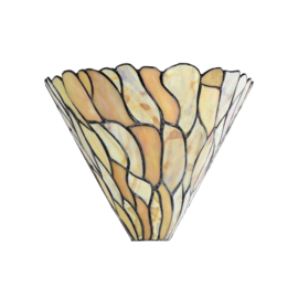 8440 Wandlamp Tiffany B30cm Schelpmodel Jade