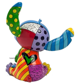 Stitch Figurine 20cm + Stitch with Frog 9cm - Set van 2 Romero Britto beelden retired *