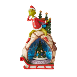 Grinch Lighted Rotator H29cm Jim Shore 6009699 retired