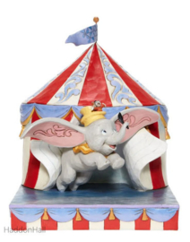 Dumbo Flying out of Tent Scene H 24cm Jim Shore  6008064 retired,  Superaanbieding *