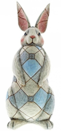 Grey Rabbit Garden Statue H40cm! Jim Shore 6001601