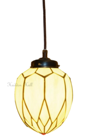 5771 Hanglamp Tiffany met textielsnoer Ø20cm Lelie
