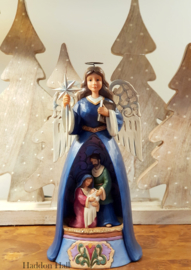 A Savior For All  H 26cm Jim Shore  4058798 Nativity Angel Engel Kerstengel kerstgroep , retired , beperkte voorraad